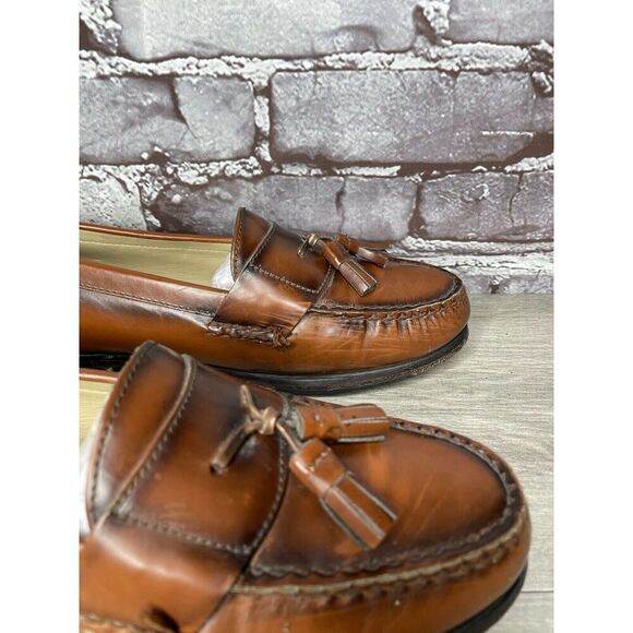 G.H. Bass & Co. Brown Leather Slip On Penny Loafers Dress Shoes Men 7.5M US/40.5 - Picture 3 of 16